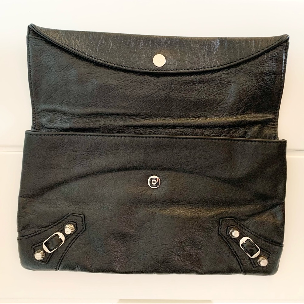 Balenciaga Giant Silver Hardware Envelope Clutch - Picture 3 of 9